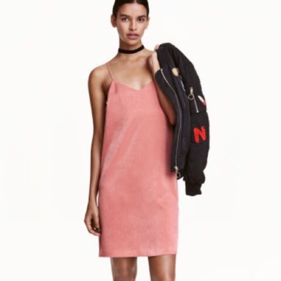 H&M Dresses & Skirts - H&M Blush Rose Pink Satin Slip Dress